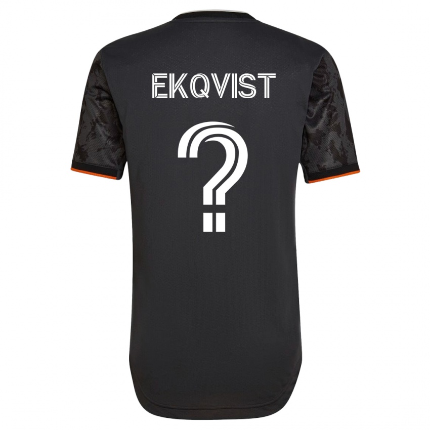 Hombre Camiseta Akseli Ekqvist #0 Negro 2ª Equipación 2023/24 La Camisa México