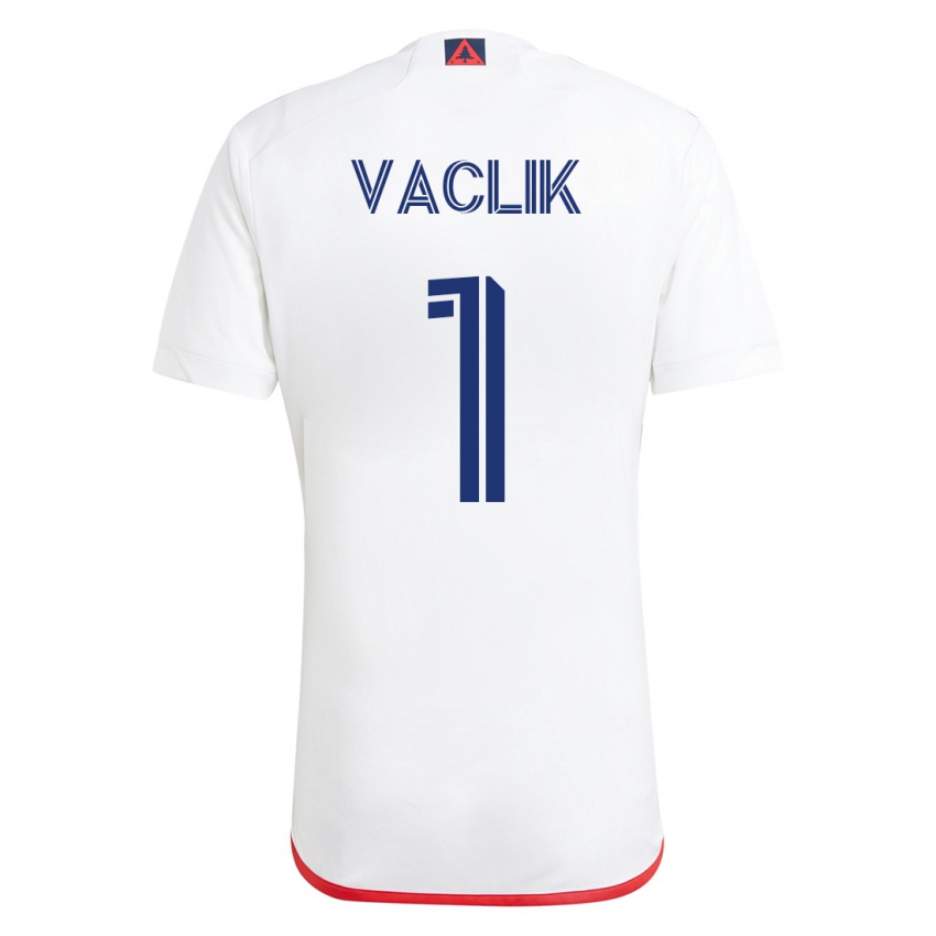 Hombre Camiseta Tomas Vaclik #1 Blanco Rojo 2ª Equipación 2023/24 La Camisa México