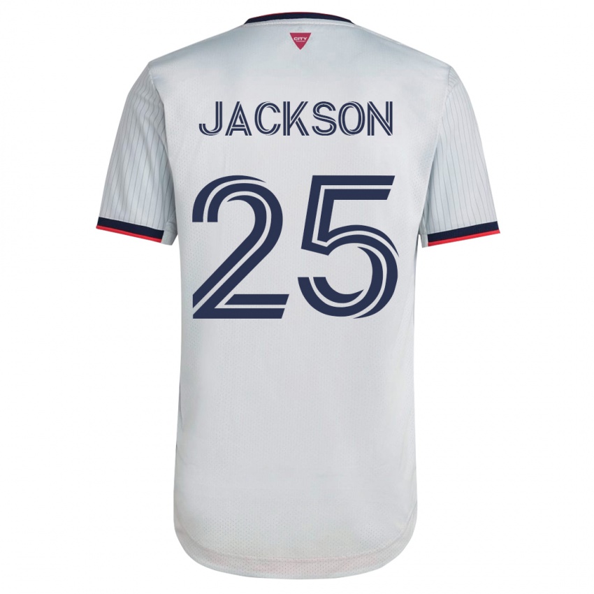 Hombre Camiseta Aziel Jackson #25 Blanco 2ª Equipación 2023/24 La Camisa México