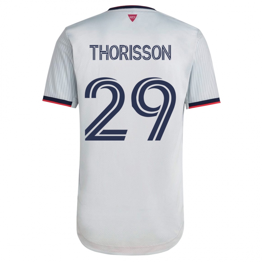 Hombre Camiseta Nökkvi Thórisson #29 Blanco 2ª Equipación 2023/24 La Camisa México