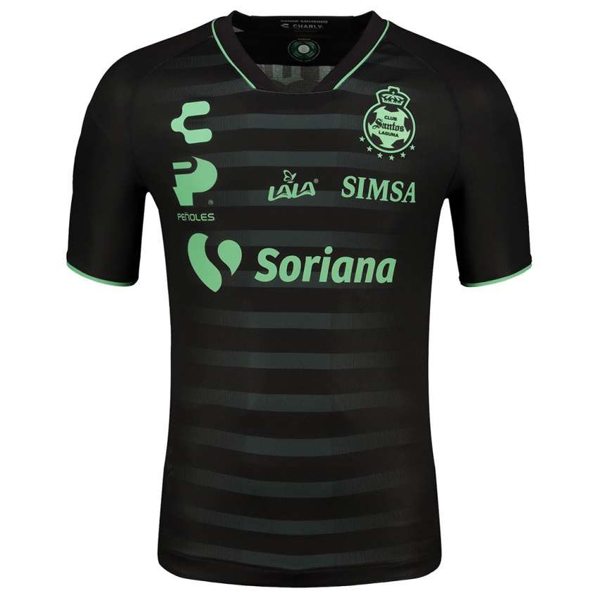 Hombre Camiseta Luis De La Mora #201 Negro 2ª Equipación 2023/24 La Camisa México