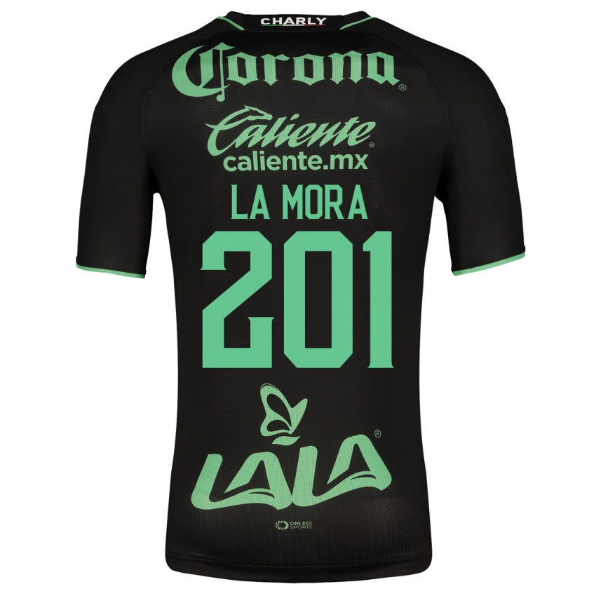 Hombre Camiseta Luis De La Mora #201 Negro 2ª Equipación 2023/24 La Camisa México