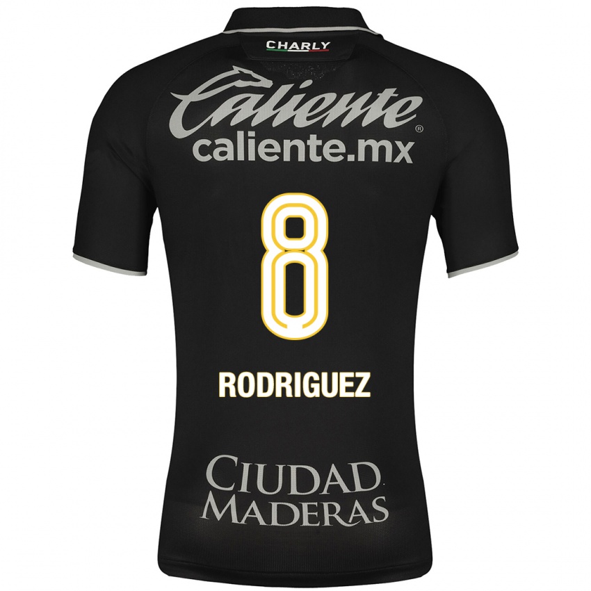 Hombre Camiseta Iván Rodríguez #8 Negro 2ª Equipación 2023/24 La Camisa México