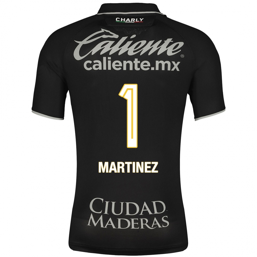 Hombre Camiseta Angeles Martínez #1 Negro 2ª Equipación 2023/24 La Camisa México