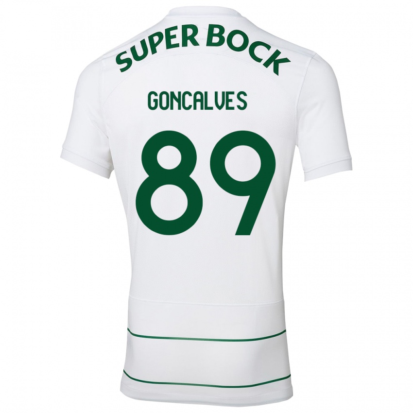 Hombre Camiseta Andre Goncalves #89 Blanco 2ª Equipación 2023/24 La Camisa México