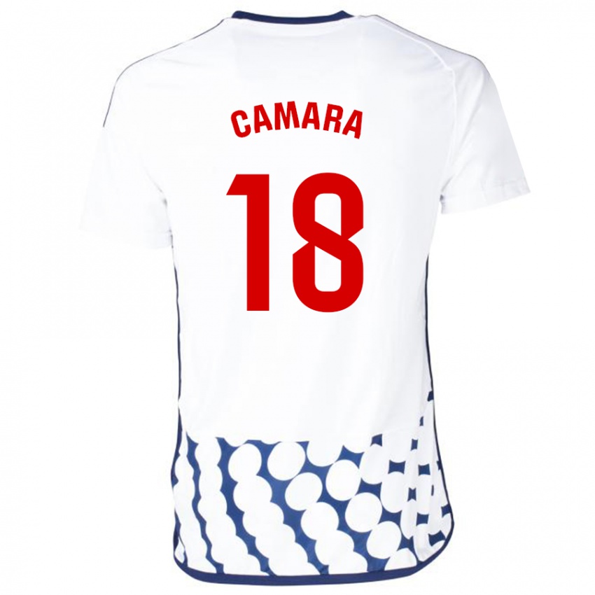 Hombre Camiseta Aaron Cámara #18 Blanco 2ª Equipación 2023/24 La Camisa México