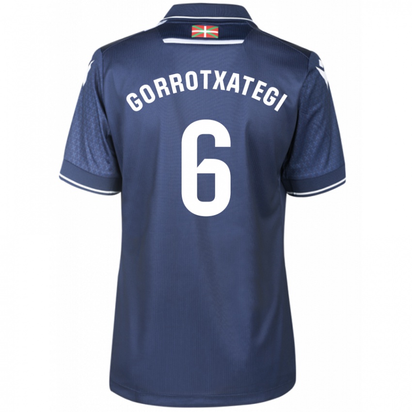 Hombre Camiseta Jon Gorrotxategi #6 Armada 2ª Equipación 2023/24 La Camisa México