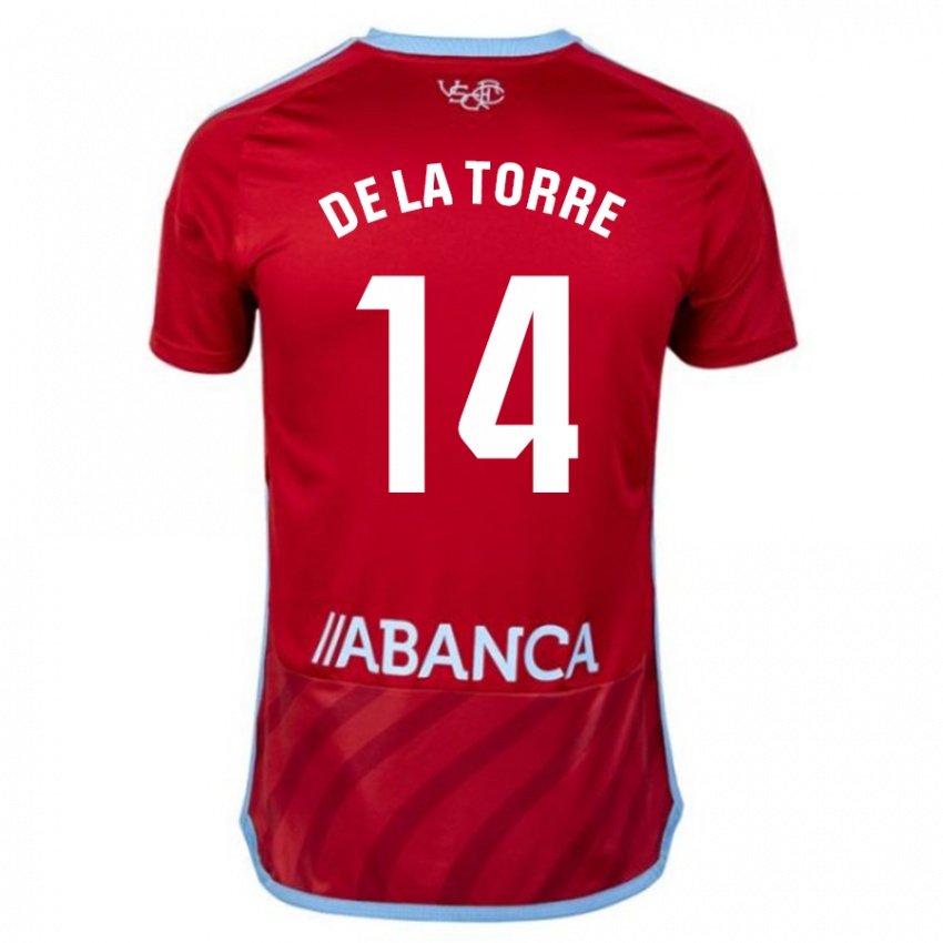 Hombre Camiseta Luca De La Torre #14 Rojo 2ª Equipación 2023/24 La Camisa México