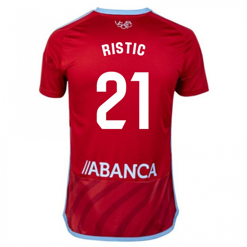 Hombre Camiseta Mihailo Ristic #21 Rojo 2ª Equipación 2023/24 La Camisa México