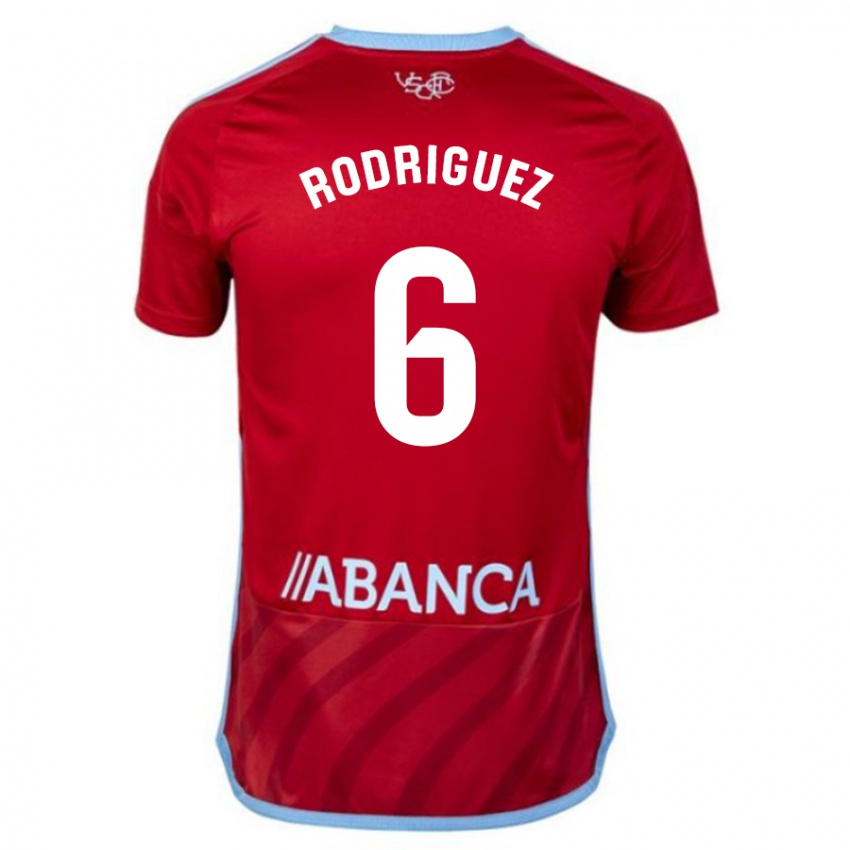 Hombre Camiseta Damián Rodríguez #6 Rojo 2ª Equipación 2023/24 La Camisa México