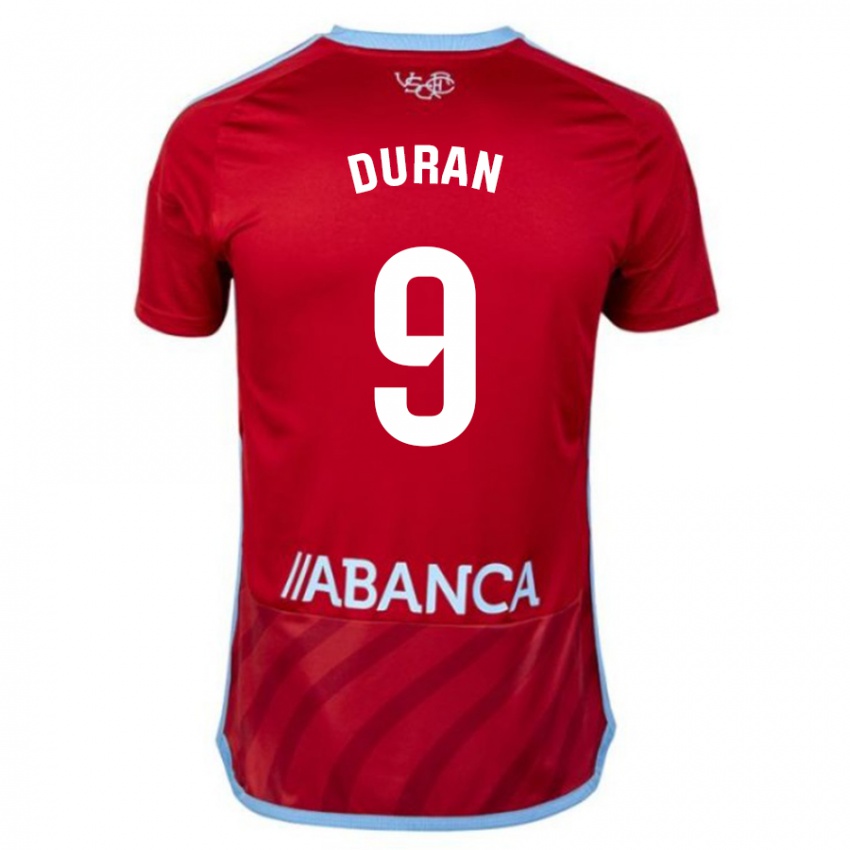 Hombre Camiseta Pablo Durán #9 Rojo 2ª Equipación 2023/24 La Camisa México