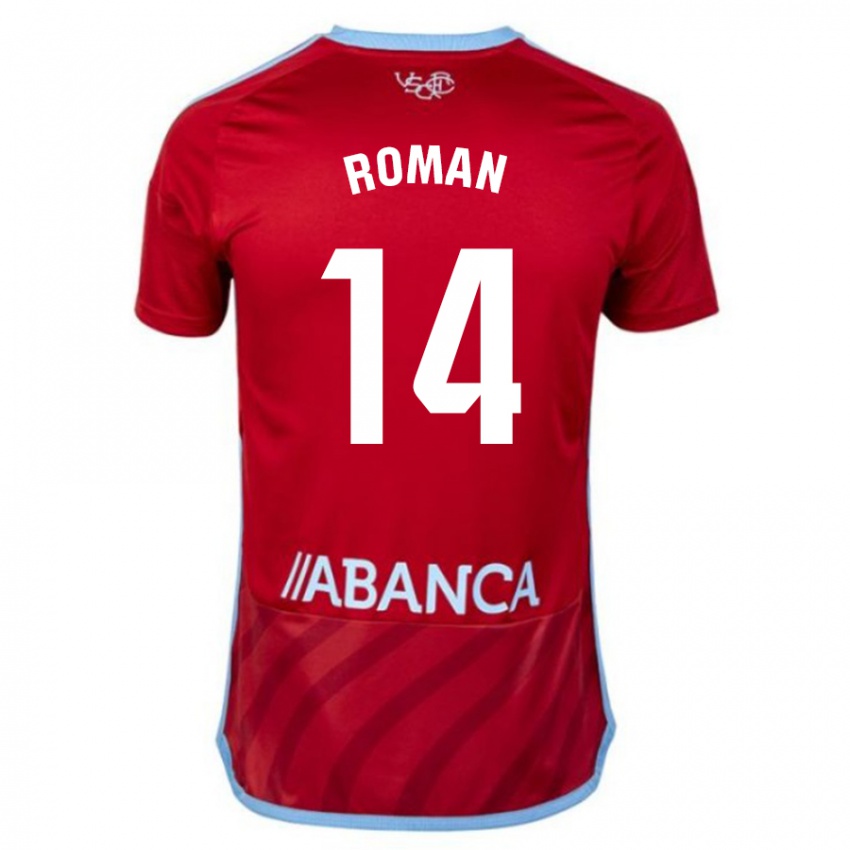 Hombre Camiseta Miguel Román #14 Rojo 2ª Equipación 2023/24 La Camisa México