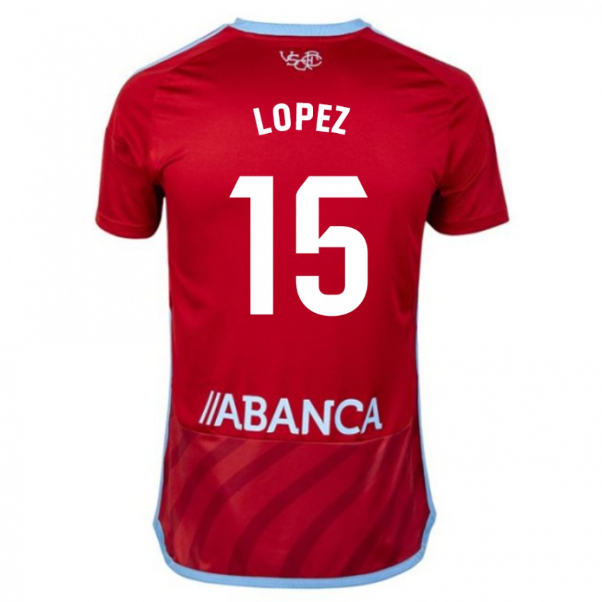 Hombre Camiseta Fer López #15 Rojo 2ª Equipación 2023/24 La Camisa México
