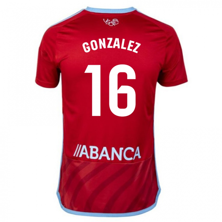 Hombre Camiseta Dani González #16 Rojo 2ª Equipación 2023/24 La Camisa México