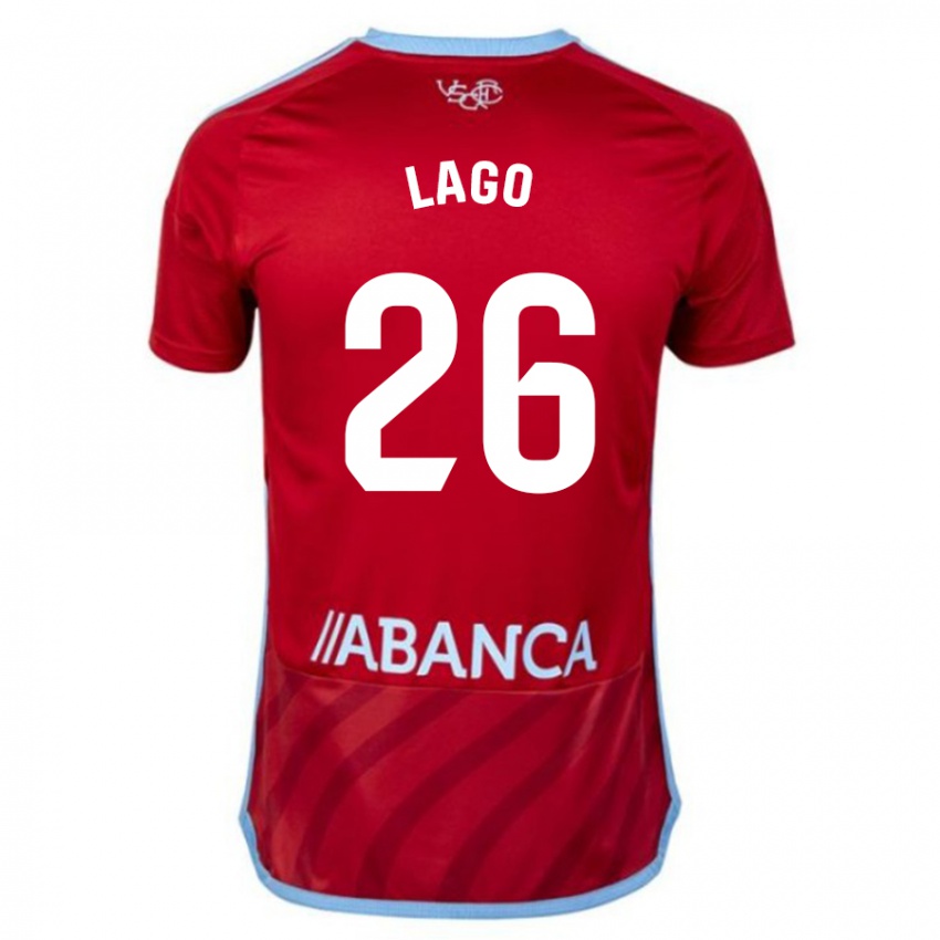 Hombre Camiseta Yoel Lago #26 Rojo 2ª Equipación 2023/24 La Camisa México