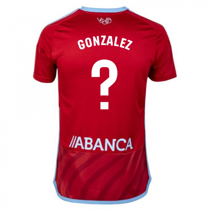 Hombre Camiseta Marcos González #0 Rojo 2ª Equipación 2023/24 La Camisa México