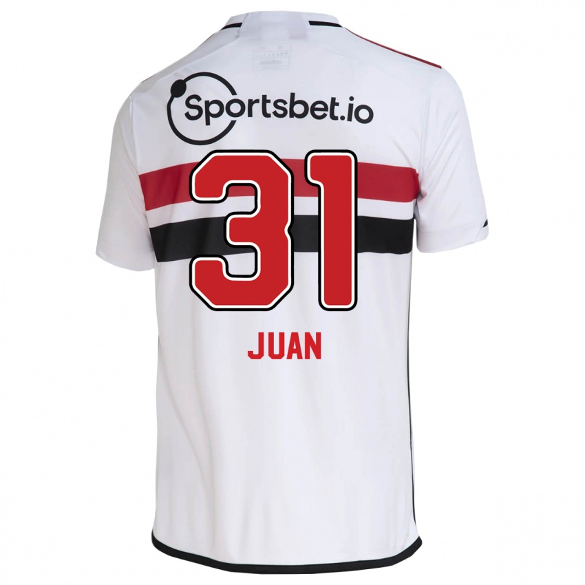 Mujer Camiseta Juan #31 Blanco 1ª Equipación 2023/24 La Camisa México