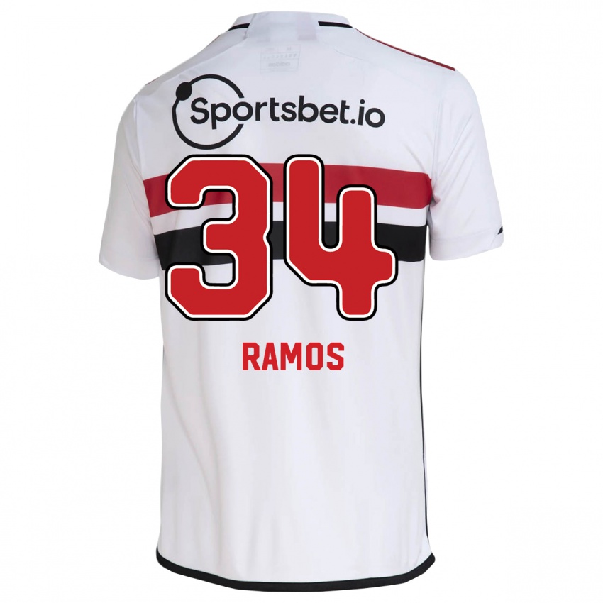Mujer Camiseta Raí Ramos #34 Blanco 1ª Equipación 2023/24 La Camisa México