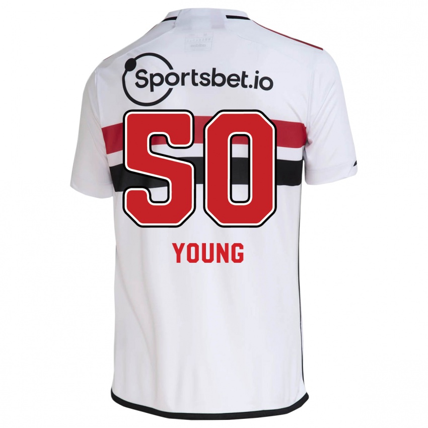 Mujer Camiseta Young #50 Blanco 1ª Equipación 2023/24 La Camisa México