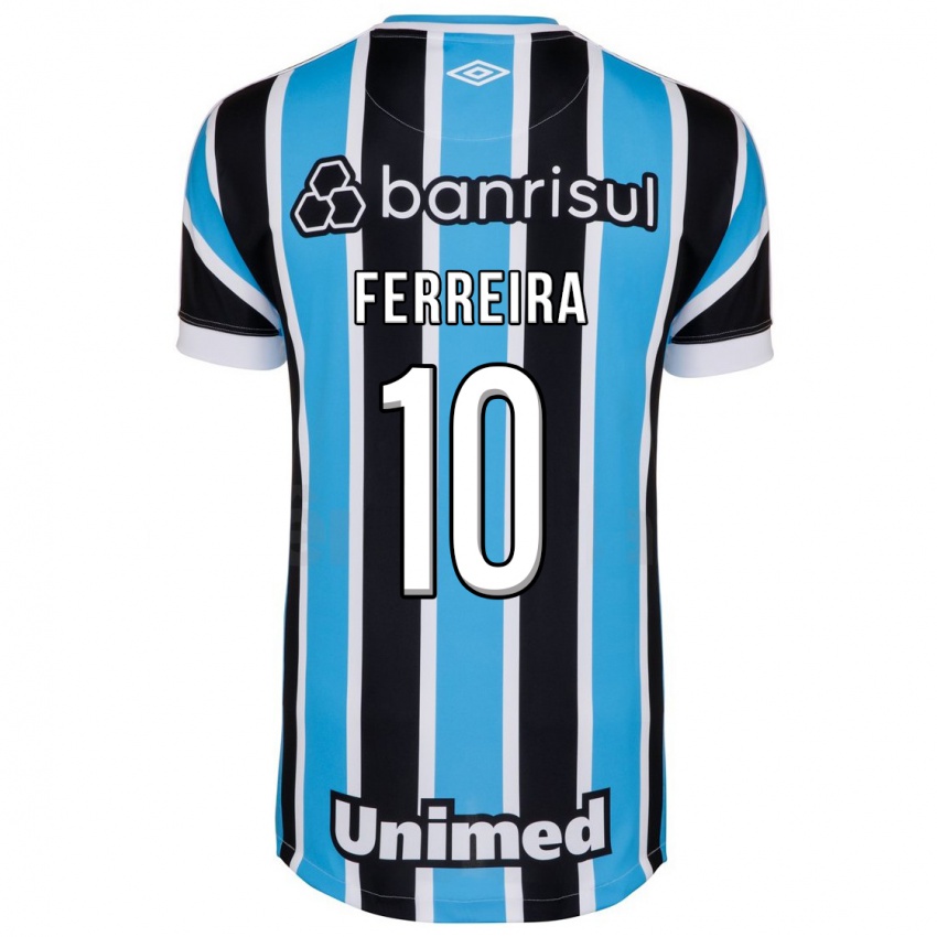 Mujer Camiseta Ferreira #10 Azul 1ª Equipación 2023/24 La Camisa México