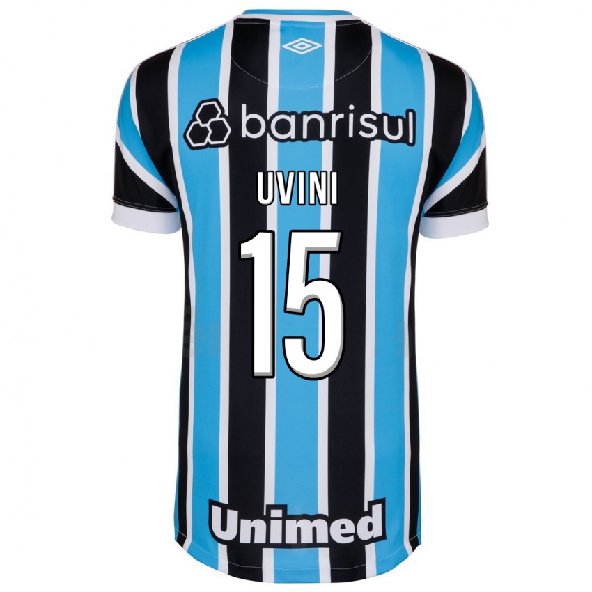 Mujer Camiseta Bruno Uvini #15 Azul 1ª Equipación 2023/24 La Camisa México