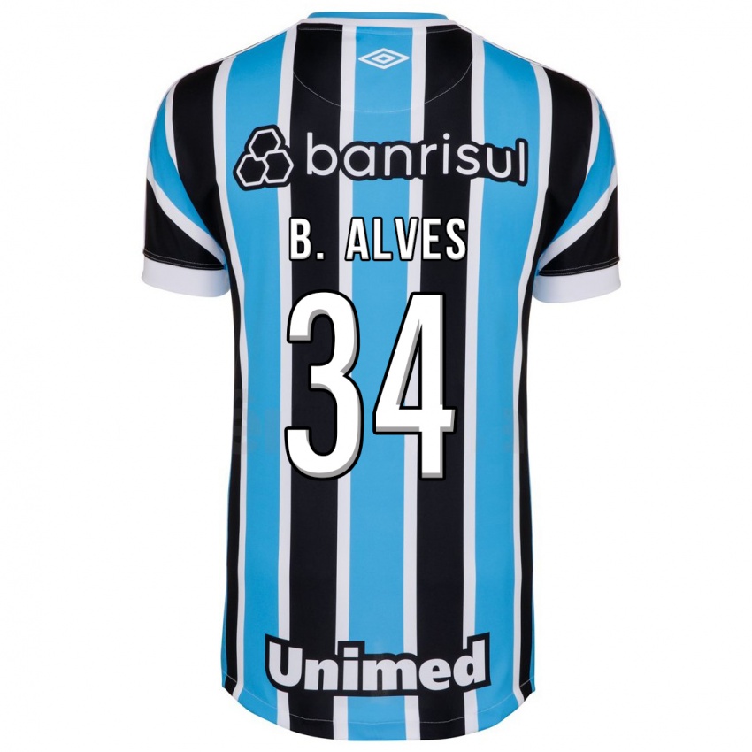 Mujer Camiseta Bruno Alves #34 Azul 1ª Equipación 2023/24 La Camisa México