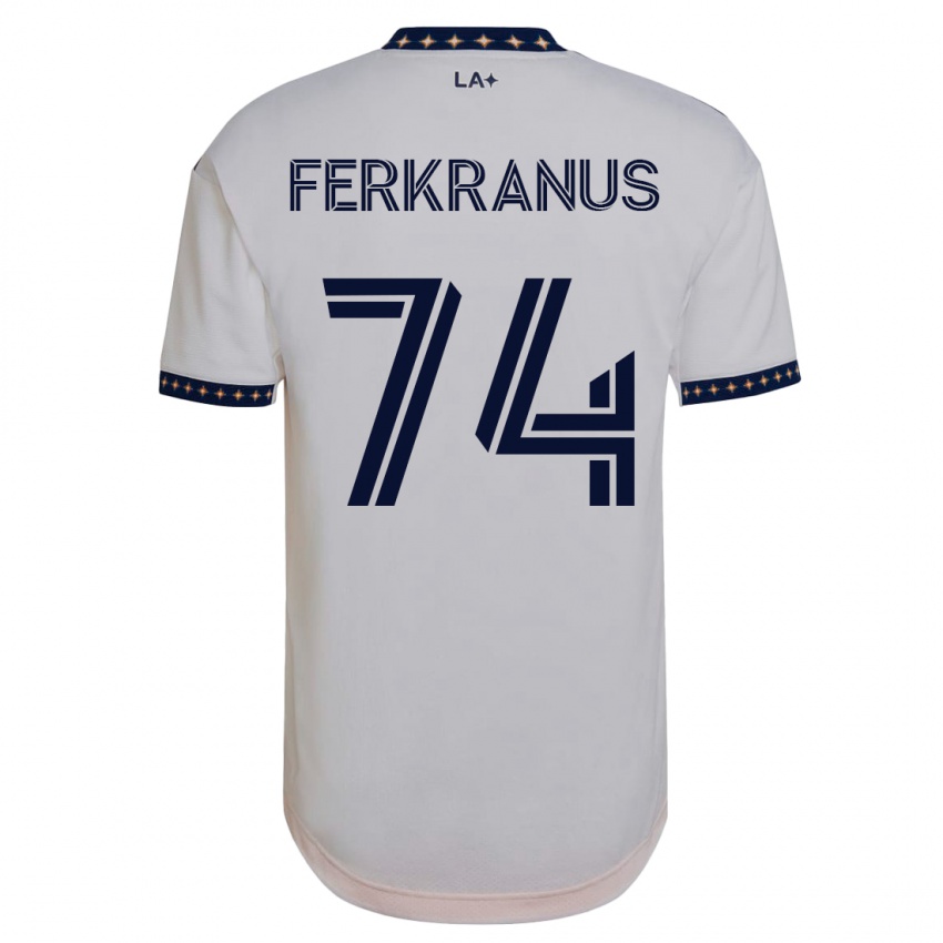 Mujer Camiseta Marcus Ferkranus #74 Blanco 1ª Equipación 2023/24 La Camisa México
