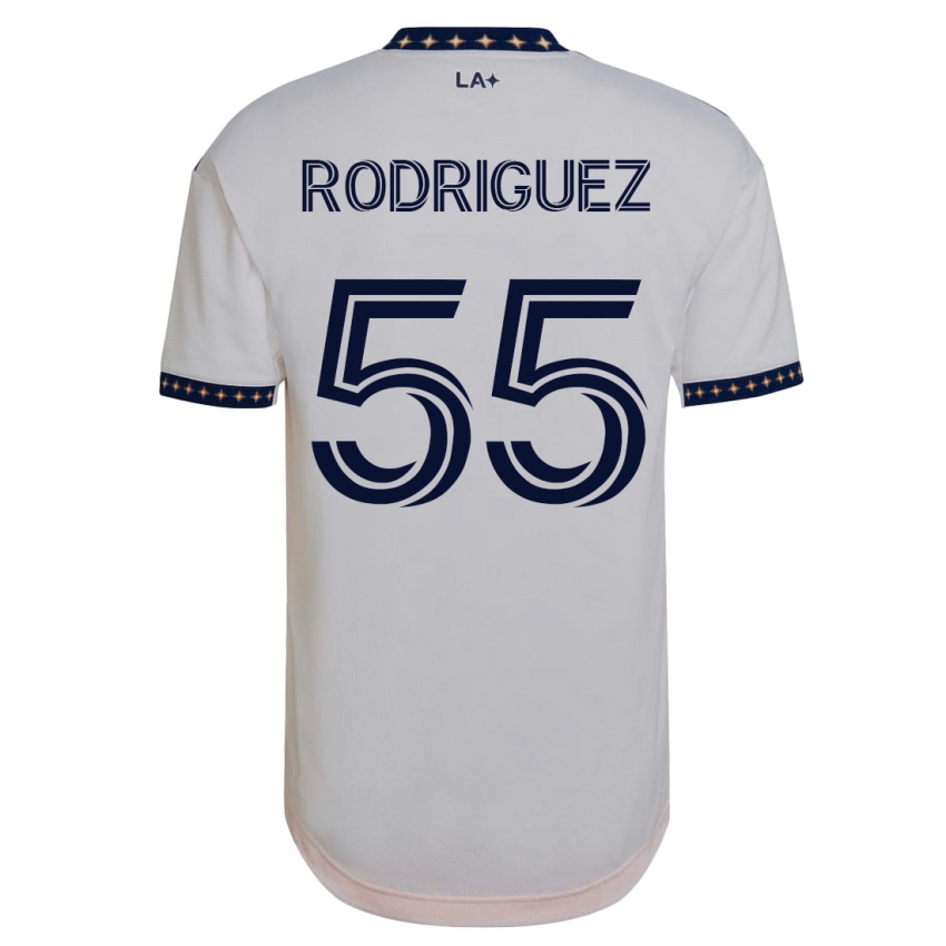 Mujer Camiseta Diego Rodriguez #55 Blanco 1ª Equipación 2023/24 La Camisa México