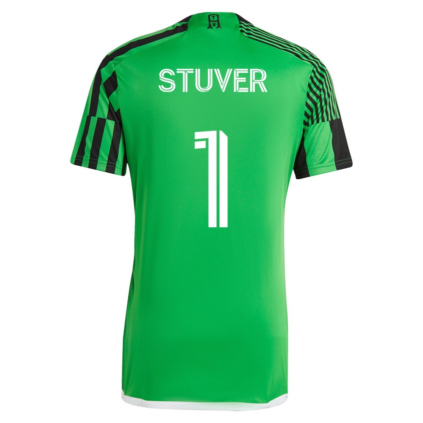 Mujer Camiseta Brad Stuver #1 Verde Negro 1ª Equipación 2023/24 La Camisa México