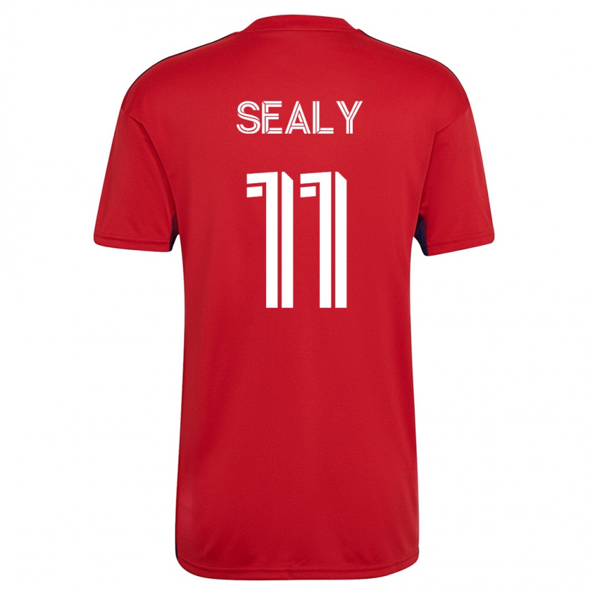 Mujer Camiseta Dante Sealy #11 Rojo 1ª Equipación 2023/24 La Camisa México