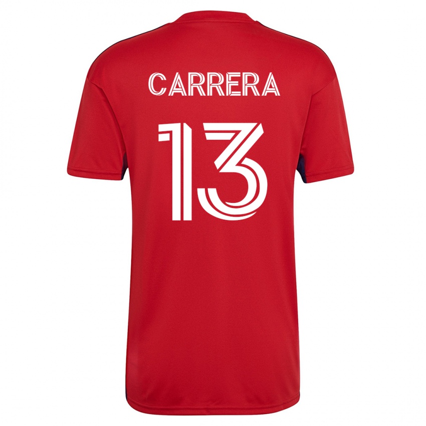Mujer Camiseta Antonio Carrera #13 Rojo 1ª Equipación 2023/24 La Camisa México