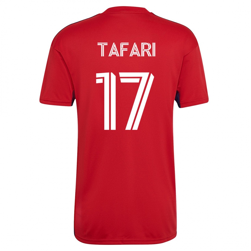 Mujer Camiseta Nkosi Tafari #17 Rojo 1ª Equipación 2023/24 La Camisa México