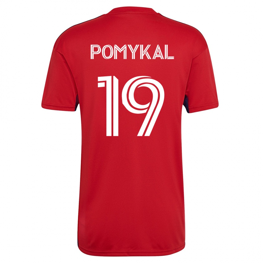 Mujer Camiseta Paxton Pomykal #19 Rojo 1ª Equipación 2023/24 La Camisa México