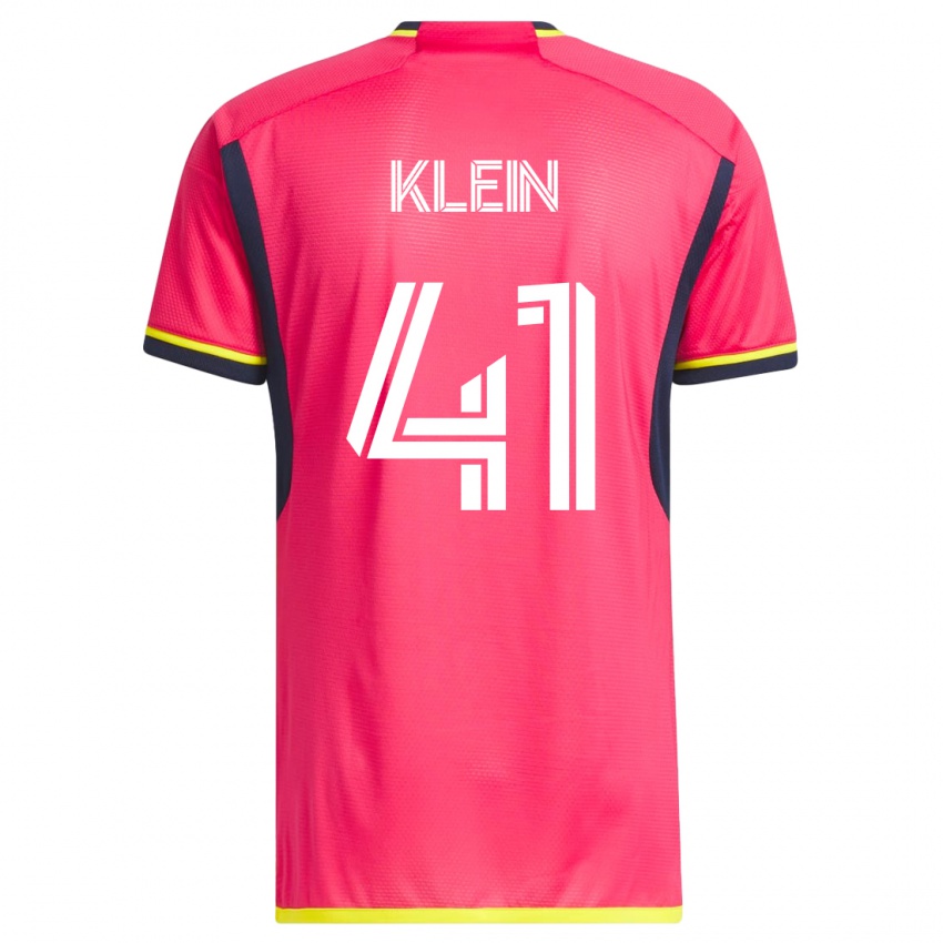Mujer Camiseta Johnny Klein #41 Rosa 1ª Equipación 2023/24 La Camisa México