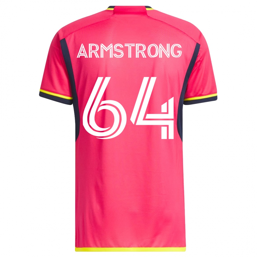 Mujer Camiseta Dida Armstrong #64 Rosa 1ª Equipación 2023/24 La Camisa México