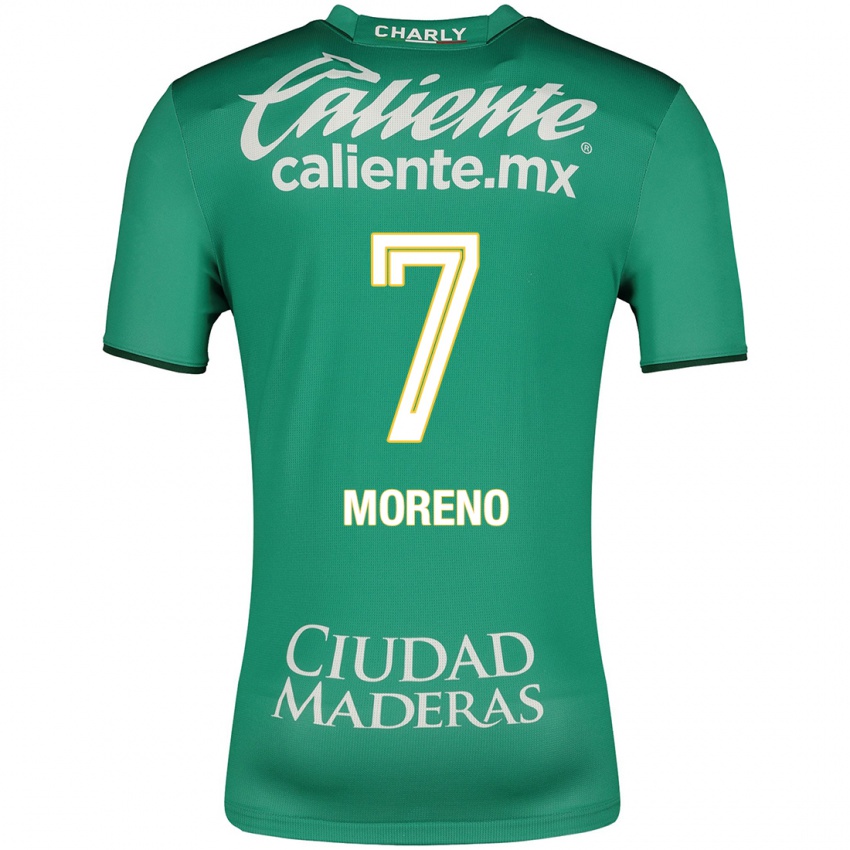 Mujer Camiseta Iván Moreno #7 Verde 1ª Equipación 2023/24 La Camisa México
