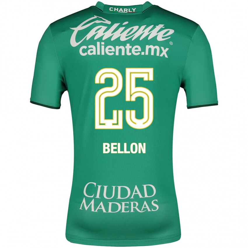 Mujer Camiseta Paul Bellón #25 Verde 1ª Equipación 2023/24 La Camisa México