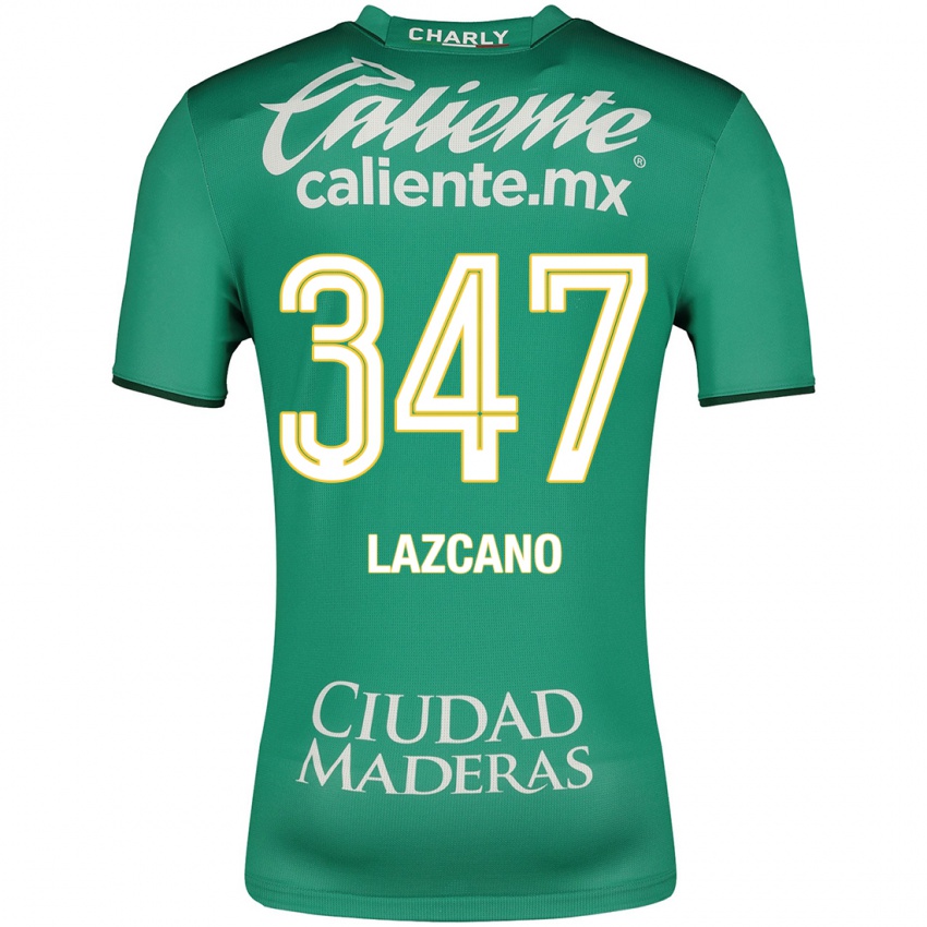 Mujer Camiseta Evan Lazcano #347 Verde 1ª Equipación 2023/24 La Camisa México