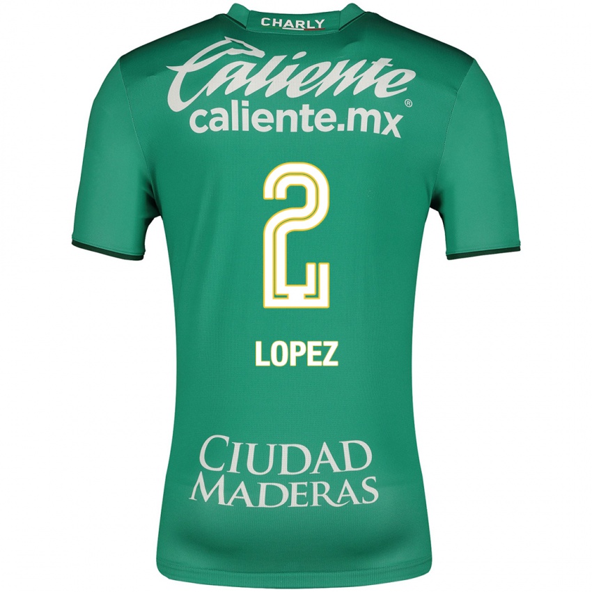 Mujer Camiseta Vanessa Lopez #2 Verde 1ª Equipación 2023/24 La Camisa México