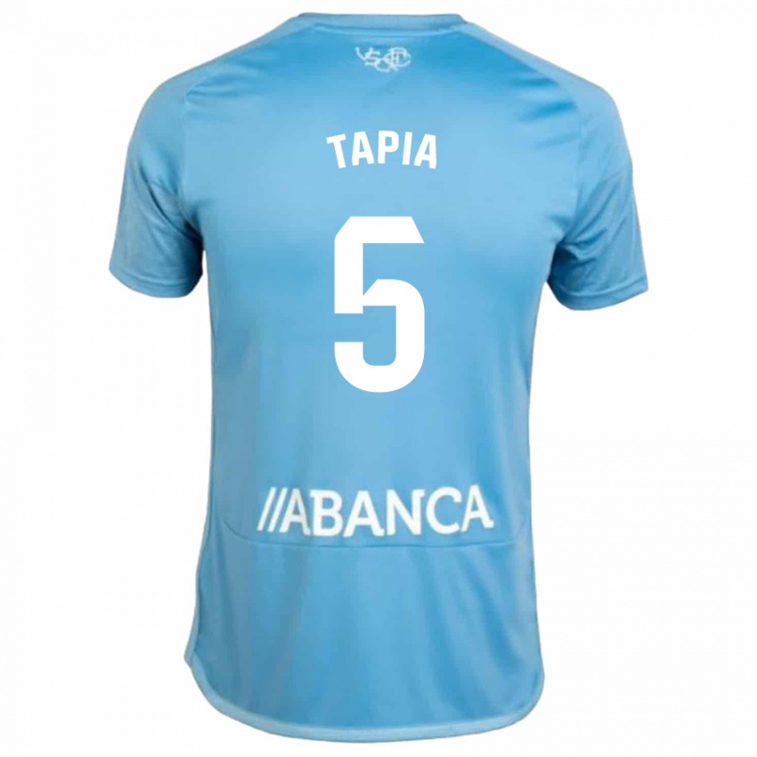 Mujer Camiseta Renato Tapia #5 Azul 1ª Equipación 2023/24 La Camisa México
