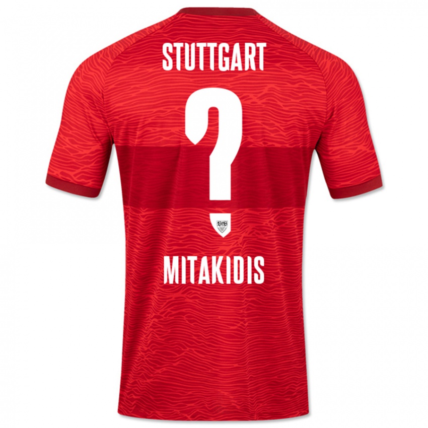 Mujer Camiseta Dimitrios Mitakidis #0 Rojo 2ª Equipación 2023/24 La Camisa México