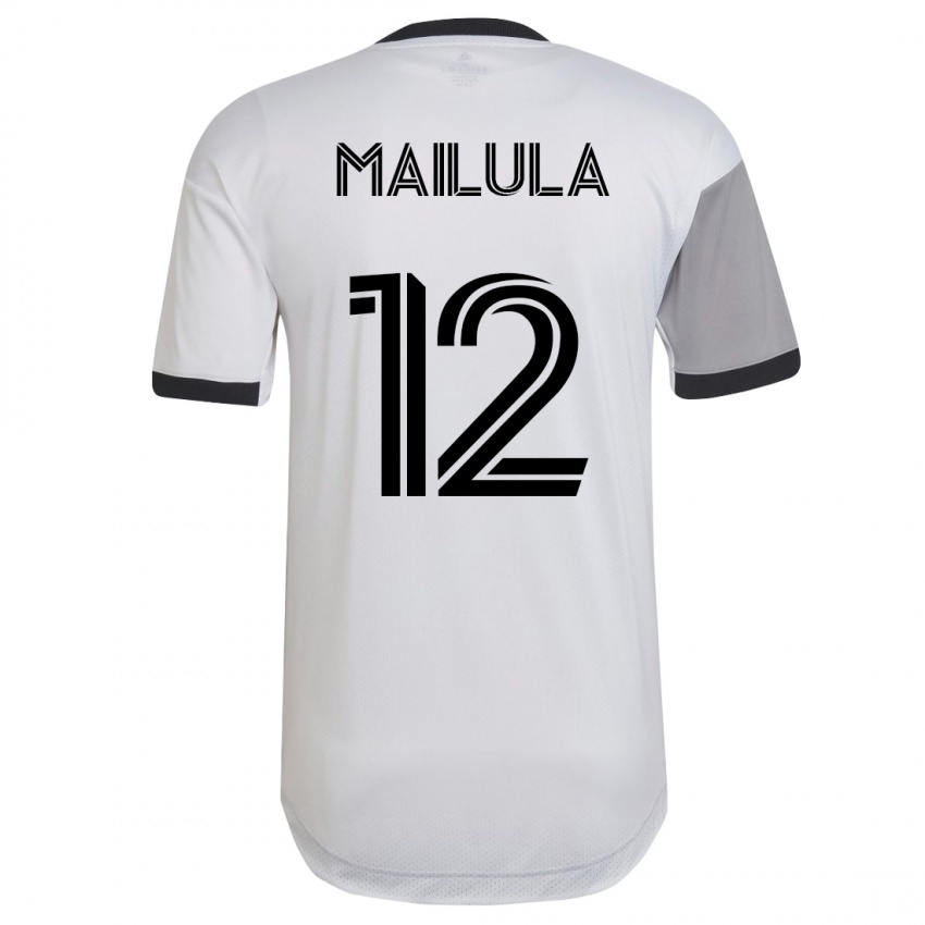 Mujer Camiseta Cassius Mailula #12 Blanco 2ª Equipación 2023/24 La Camisa México