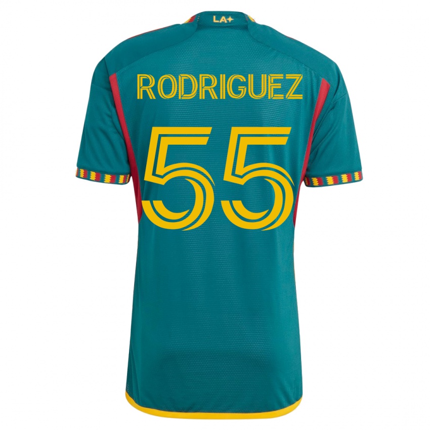 Mujer Camiseta Diego Rodriguez #55 Verde 2ª Equipación 2023/24 La Camisa México