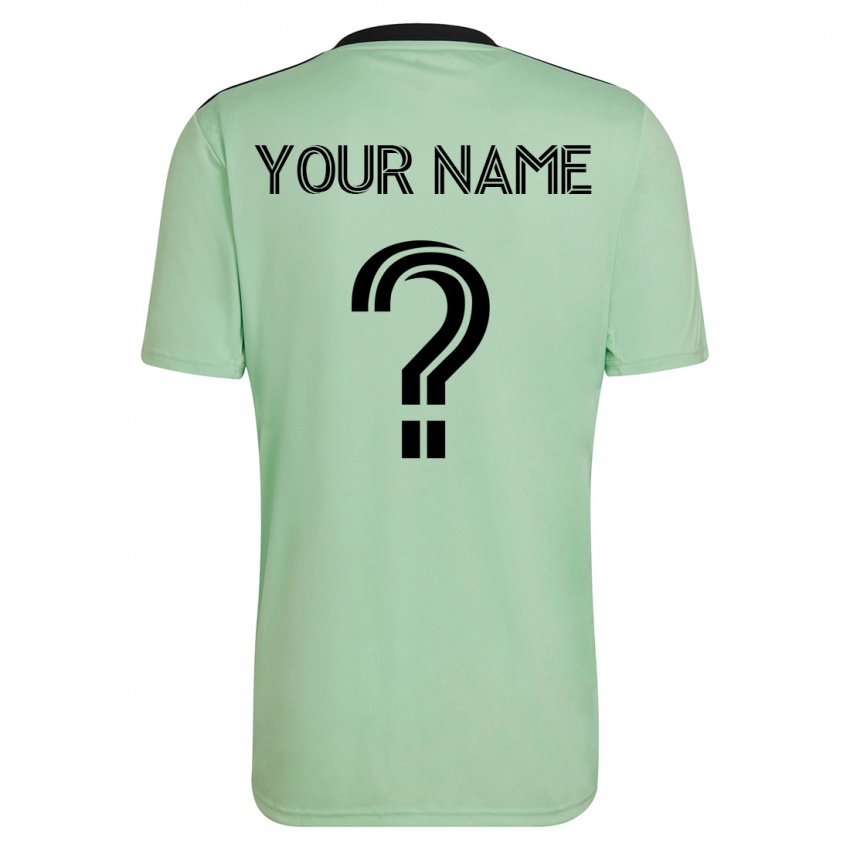 Mujer Camiseta Su Nombre #0 Verde Claro 2ª Equipación 2023/24 La Camisa México
