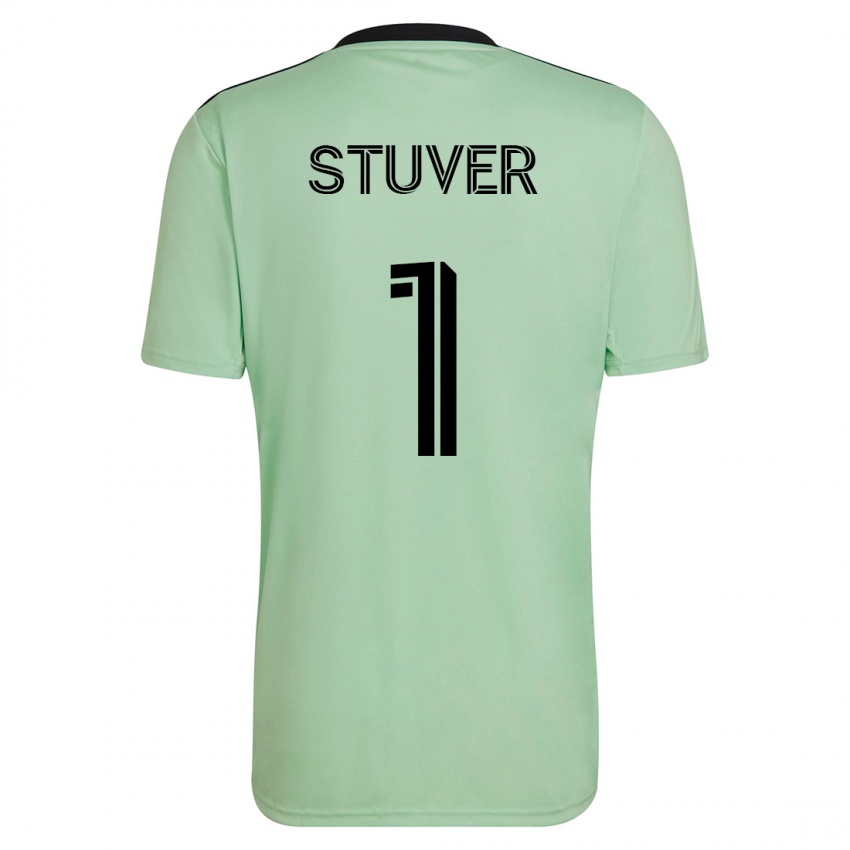 Mujer Camiseta Brad Stuver #1 Verde Claro 2ª Equipación 2023/24 La Camisa México