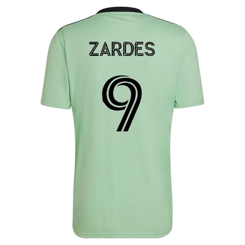 Mujer Camiseta Gyasi Zardes #9 Verde Claro 2ª Equipación 2023/24 La Camisa México