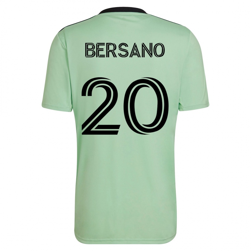 Mujer Camiseta Matt Bersano #20 Verde Claro 2ª Equipación 2023/24 La Camisa México