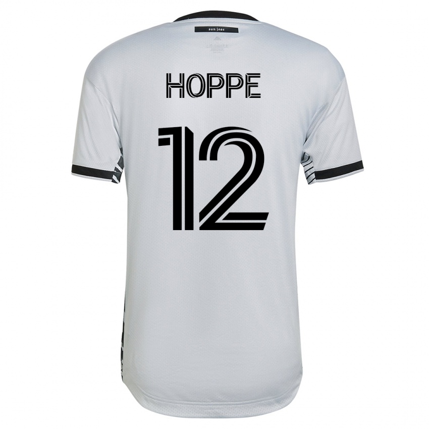 Mujer Camiseta Matthew Hoppe #12 Blanco 2ª Equipación 2023/24 La Camisa México