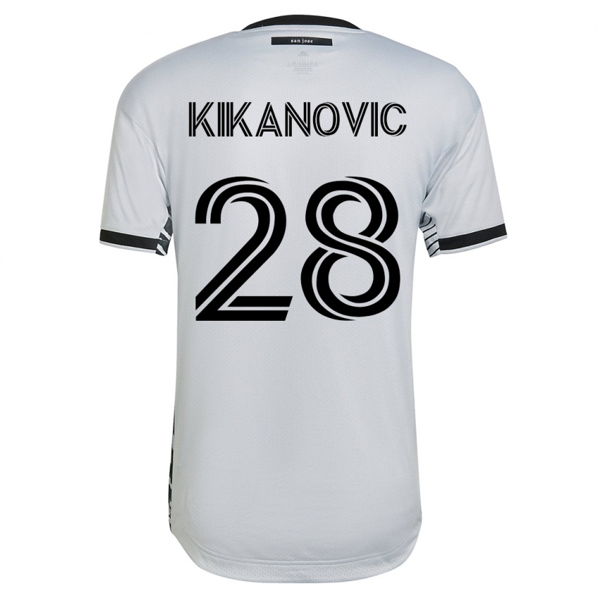 Mujer Camiseta Benjamin Kikanovic #28 Blanco 2ª Equipación 2023/24 La Camisa México