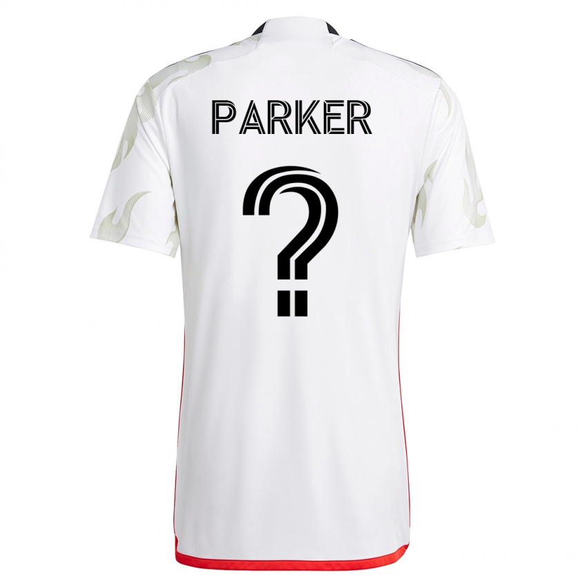 Mujer Camiseta Isaiah Parker #0 Blanco 2ª Equipación 2023/24 La Camisa México